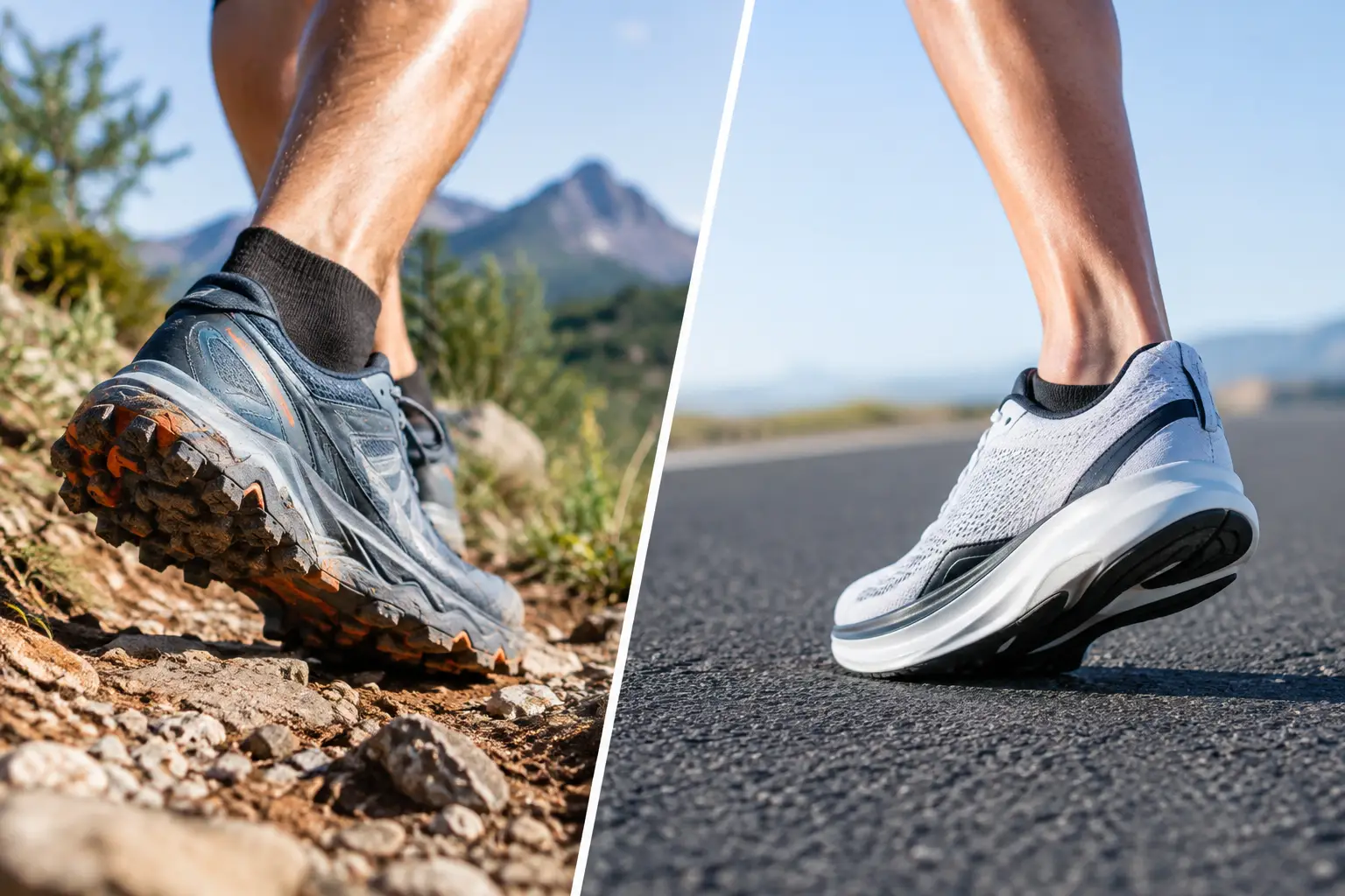 Trail Shoes vs Road Shoes for Your Race Day